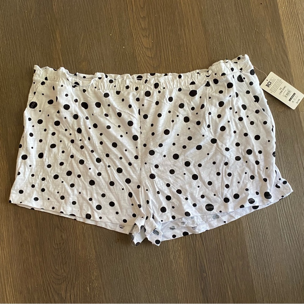 White Polka Dot Shorts